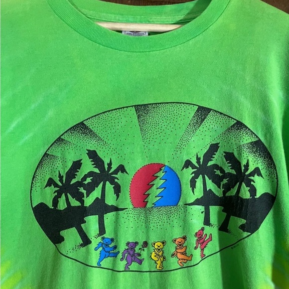 Vintage 90’s Grateful Dead Band Tie Dye t-shirt Multicolored sz XL Jerry Garcia - Picture 4 of 6